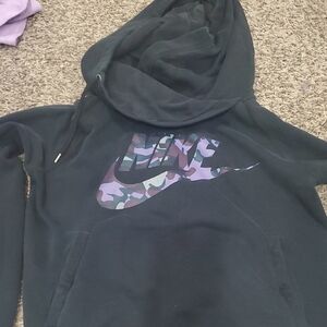 Nike Black Sweatshirt with Camouflage Swoosh